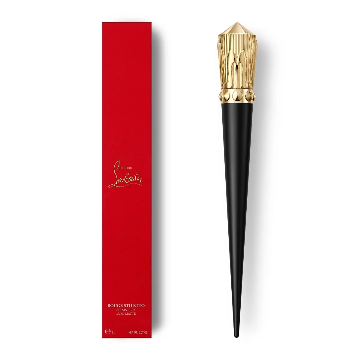 Christian Louboutin Rouge Stiletto Lumi Matte – Matte Lipstick – Rouge Louboutin 001L - Beauty - alternate view 3